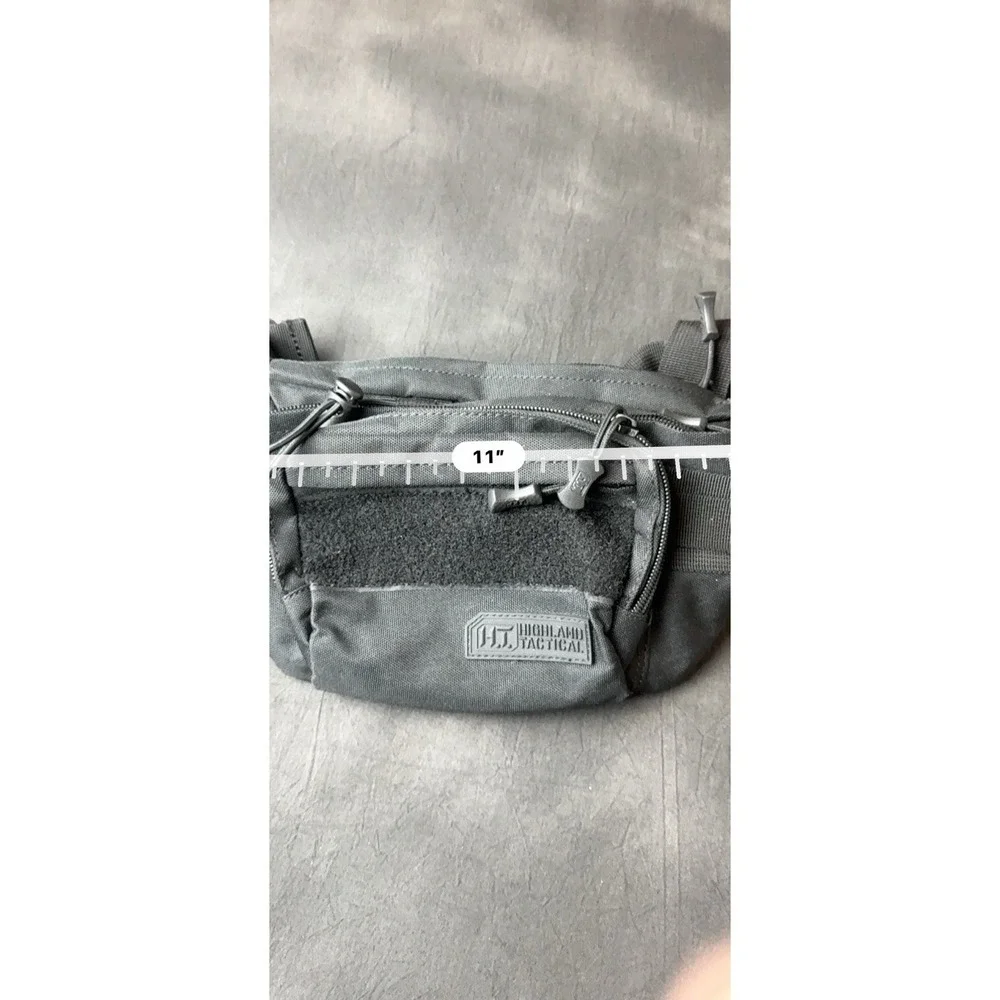 HIGHLAND TACTICAL Hunt Camping Hiking Pouch Sports Utility Zipper Gear Pouch Bag